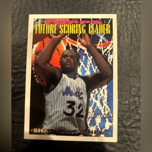 shaq topps 1994 future scoring leader card